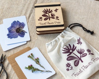 Wooden Travel Flower + Leaf Press - Kids Craft Kits - Eco Friendly Gifts