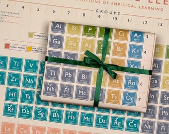 Periodic Table Wrapping Paper - Eco-Friendly Gift Wrap for Scientists and Geeks