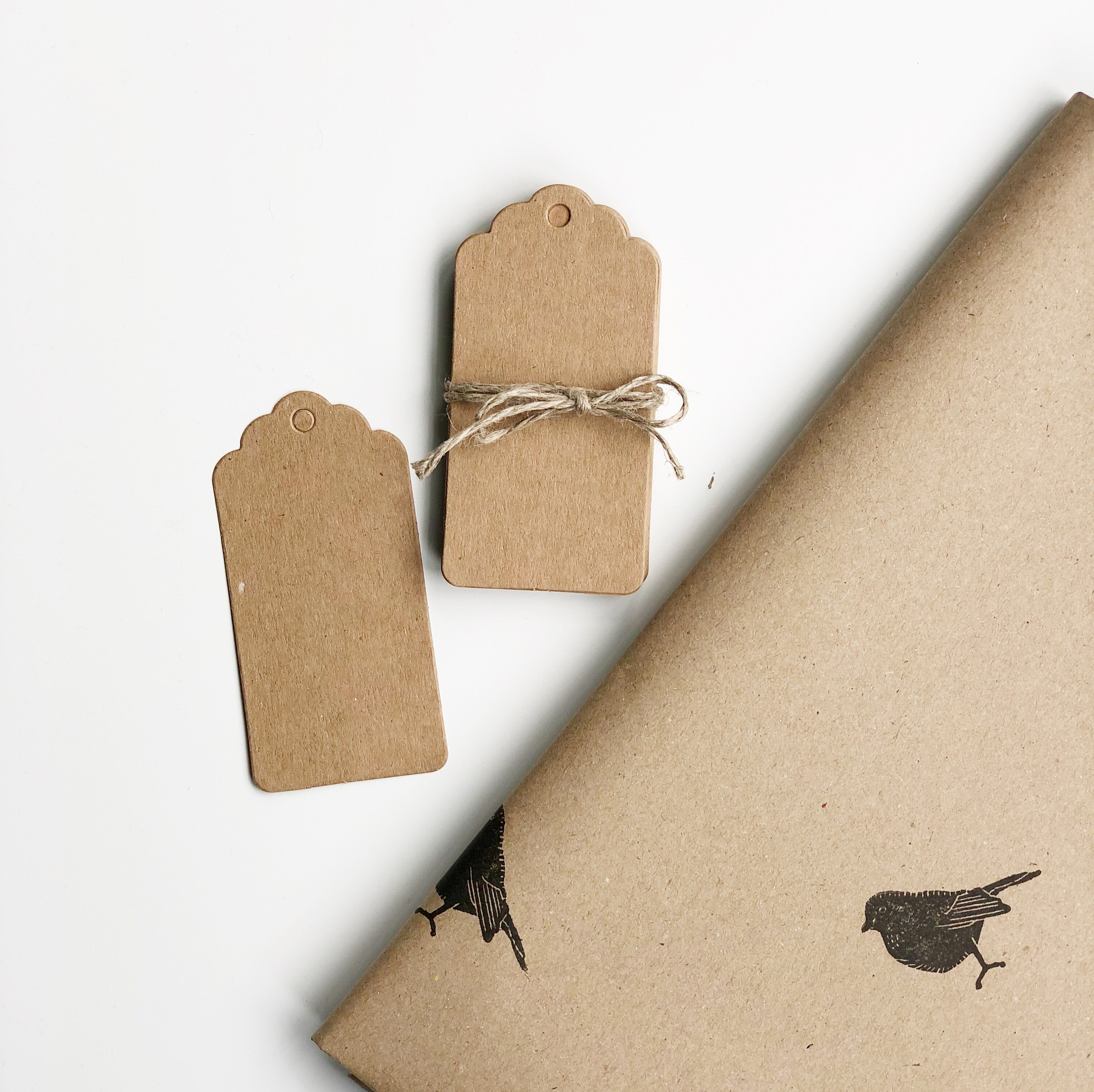 Kraft Gift Tags - Eco Gift Wrap - Recycled Gift Tags - Etsy