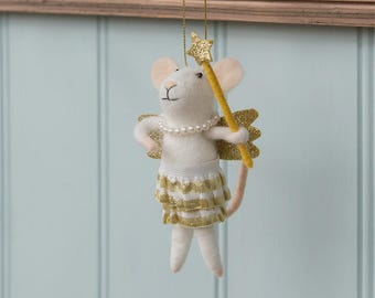 Filz Fee Maus Ornament: Dekoration aus Filz