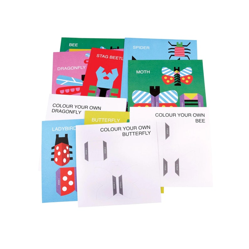 make your own bugs origami kit for kids