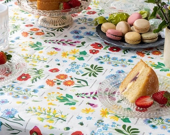 Wildflower Paper Table Cover – Eco-Friendly Rustic Party Tablecloth