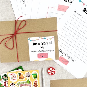 Letter to Santa Christmas Activity Kit for Children - Eco Kids Gift