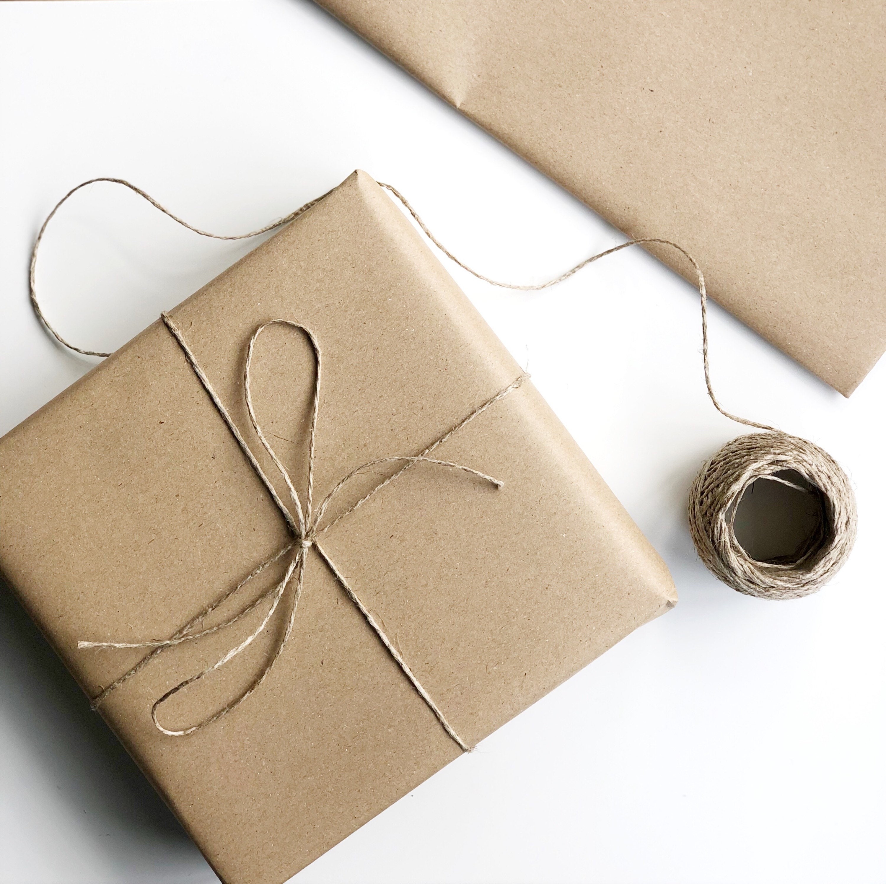 Recycled Brown Kraft Paper Eco Gift Wrap Kraft Wrapping Etsy UK