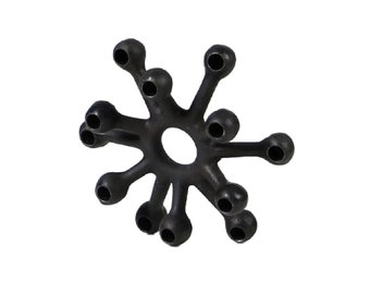 Dansk Danish Black Cast Iron Spider Candlestick Holder, Jens H Quistgaard, Free Shipping