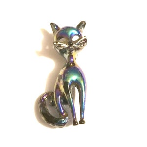 Mid Century Atomic Kitty Brooch