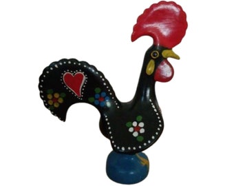 Vintage Good Luck Rooster by Barcelos Portugal 6.5" Tall