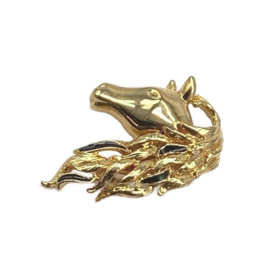 Vintage Gold Horse Head Brooch, Vintage Scatter P… - image 2