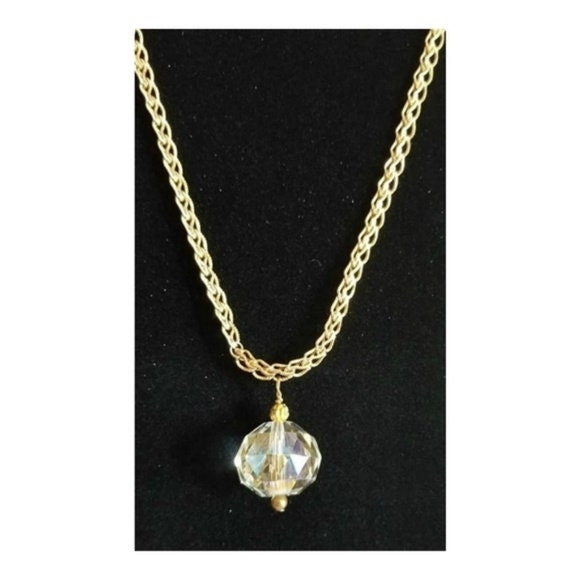 ■VINTAGE HOLLYWOOD■ Crystal n Ball Necklace VH2435NE003M Designer fashion, Seoul-fully created | W Concept