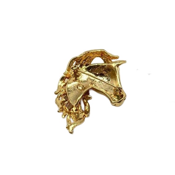 Vintage Gold Horse Head Brooch, Vintage Scatter P… - image 3