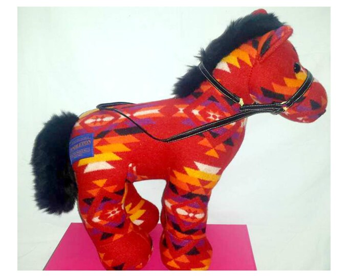 Pendleton Gund Blanket Horse,franklin,vintage Plush,pendelton Woolen