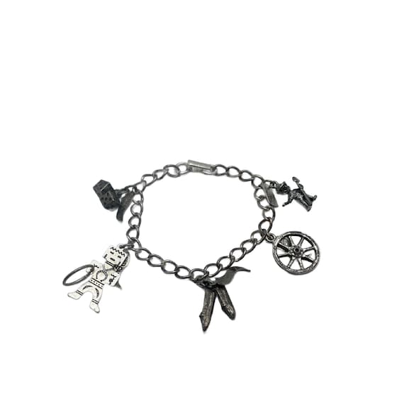 925 Sterling Silver Charm Bracelet, Free Shipping - image 6