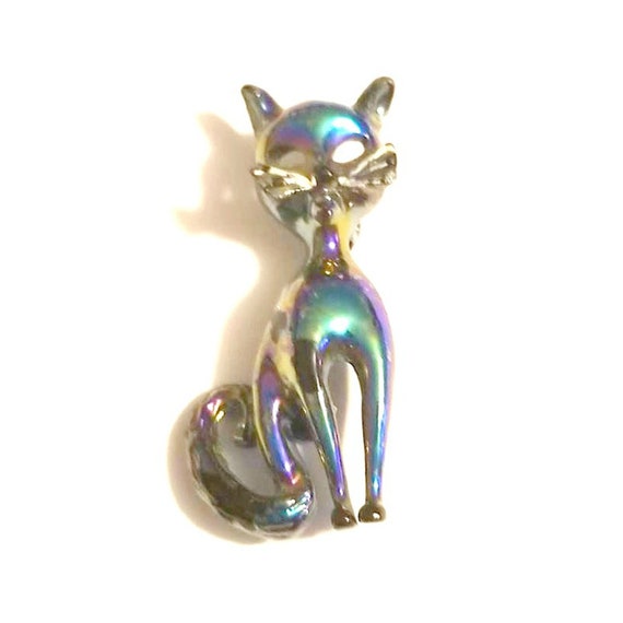 Mid Century Atomic Kitty Brooch, Free Shipping - image 10