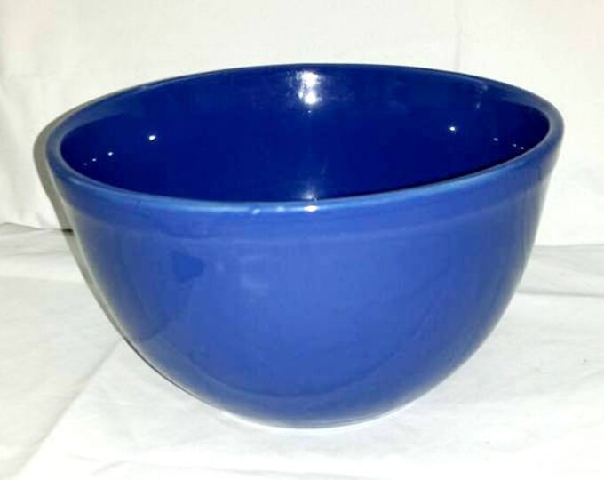 Vintage Blue Mixing Bowl,stoneware Bowl,nesting Bowl,mixing Bowl,retro Kitchen,baking,blue