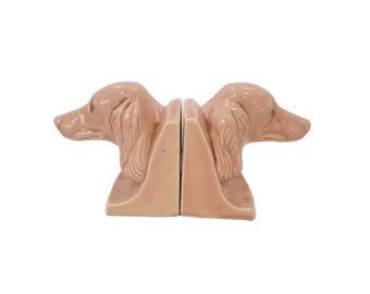Vintage Spaniel Dog Bookends, Free Shipping