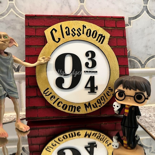Platform 9 3 4 Sign - Etsy