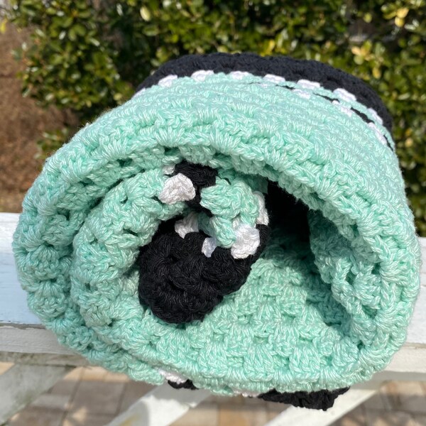 Mint Black Bedding Etsy