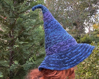 Blue Witch Hat: Ocean Fairy, Aqua Goth Style