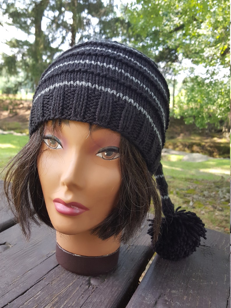 Black Elf Hat Goth Hat Fantasy Goth Hat Black Fantasy Hat - Etsy