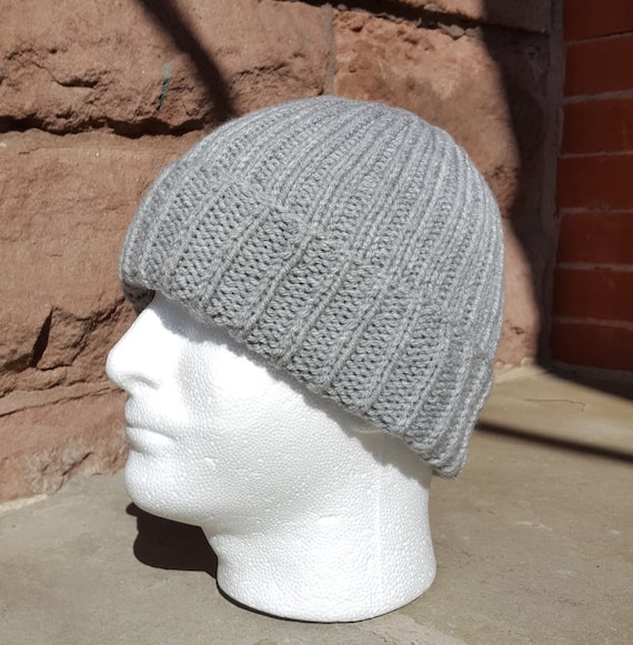 Items similar to Gray hat, Gray beanie, Gray winter hat, Gray knit ...