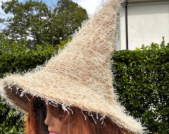 Fuzzy Forest Wizard Hat, Halloween Cosplay, Size L (21-22")
