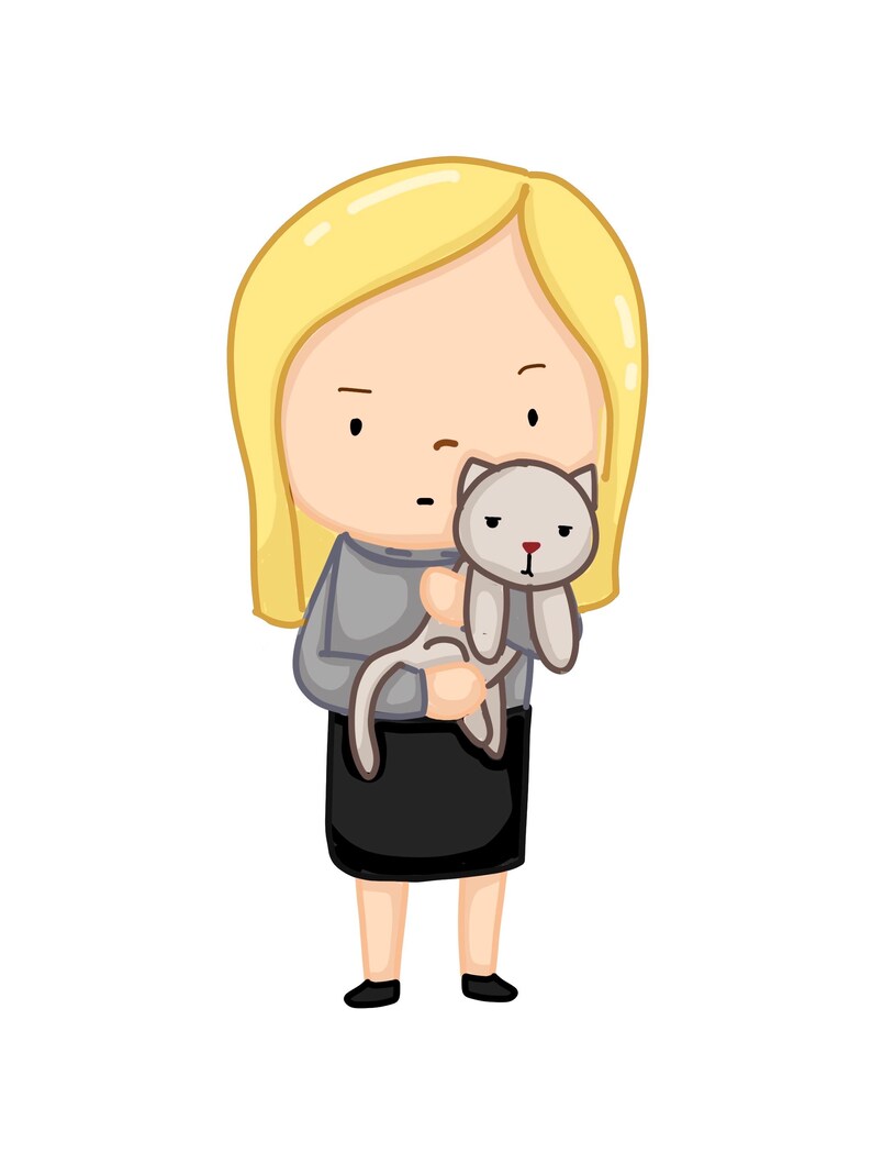 The Office Sticker Set | The Office matte finish die cut cartoon laptop sticker set illustration digital art image 5