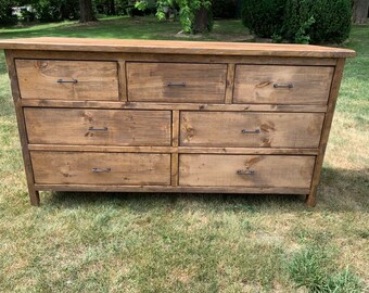 Solid Wood Dresser Etsy