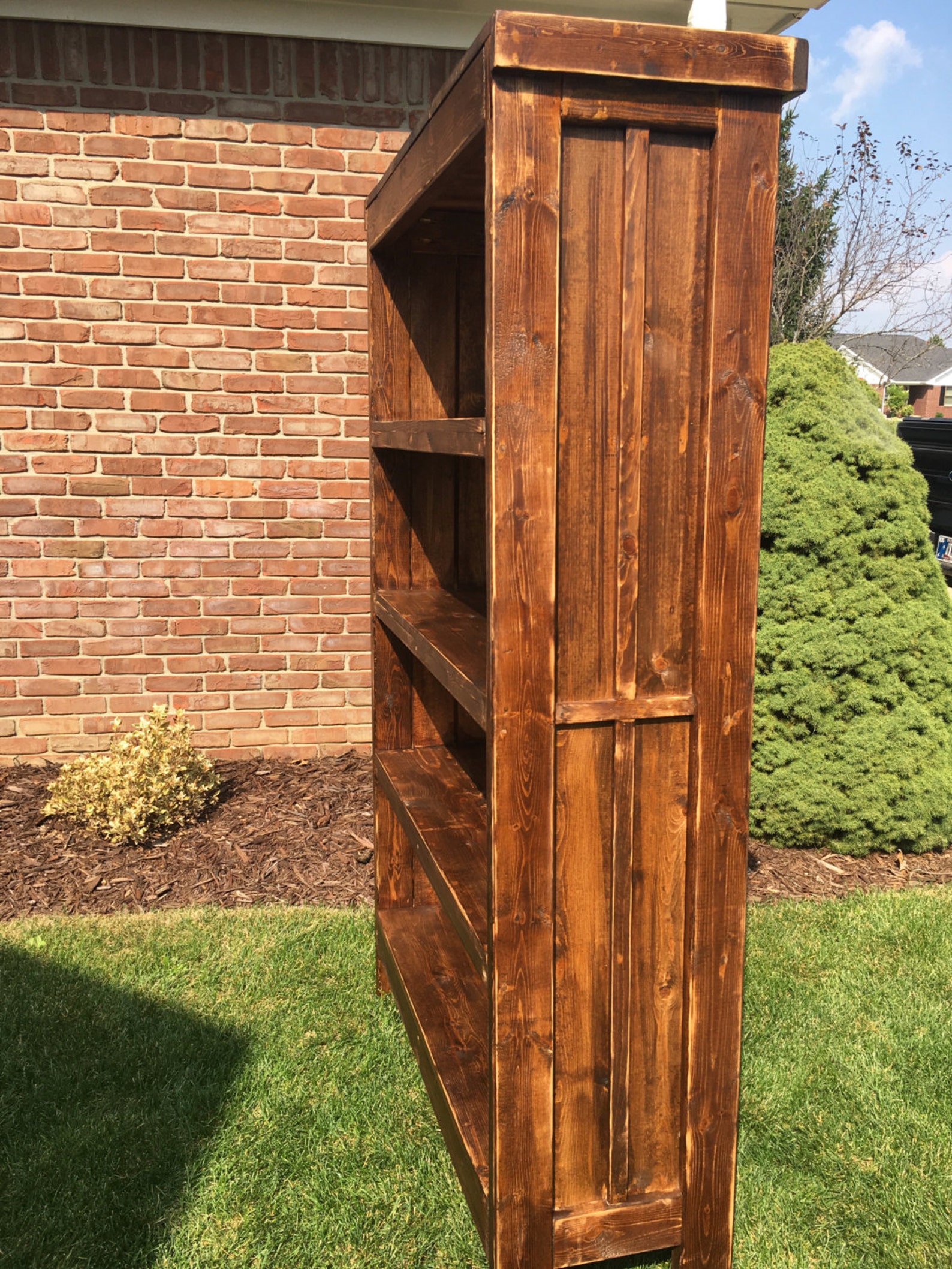 Rustic Book Shelves Etsy