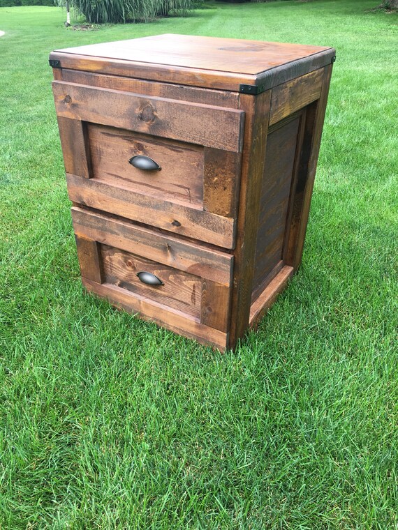 Rustic Filing Cabinet Etsy