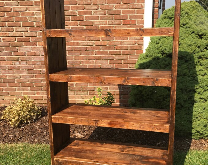 Rustic Book Shelves Etsy