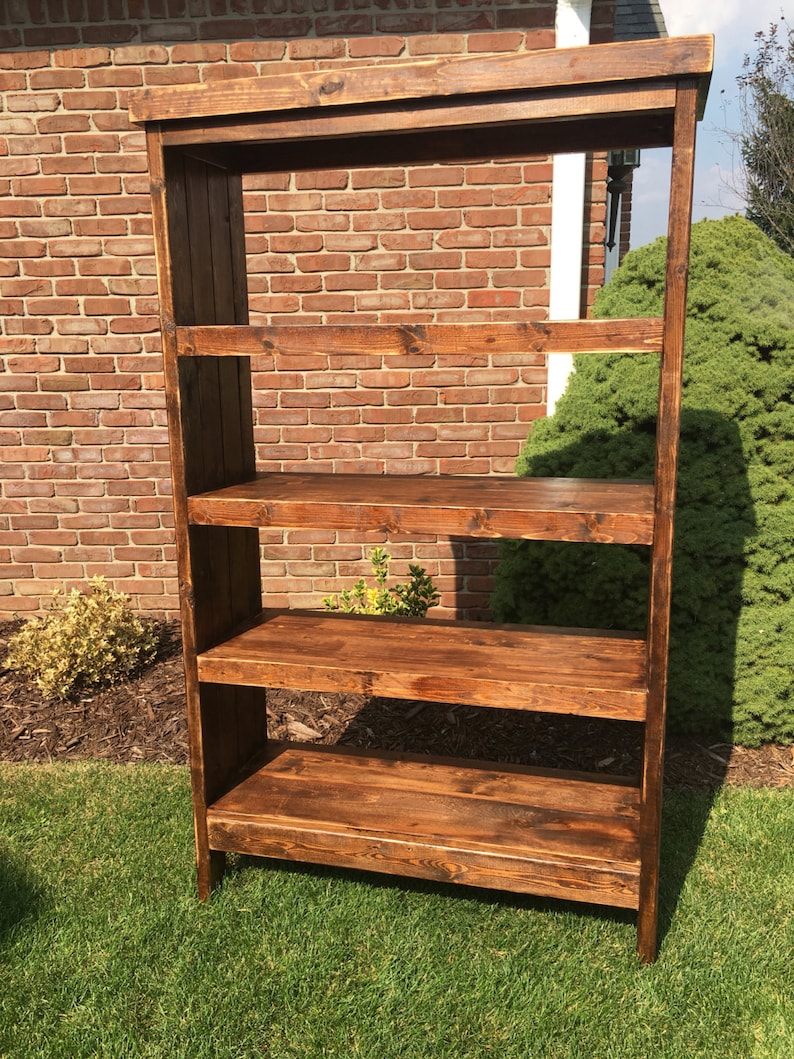 Rustic Book Shelves Etsy