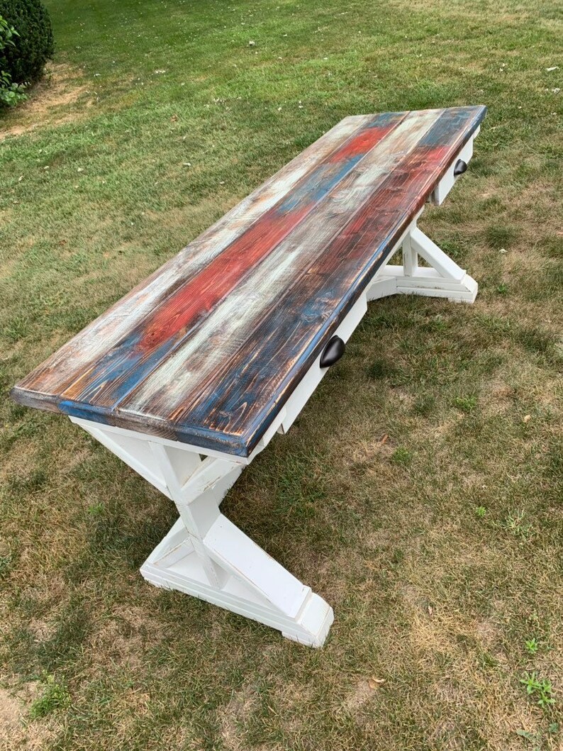 Rustic Barn Wood Desk Etsy