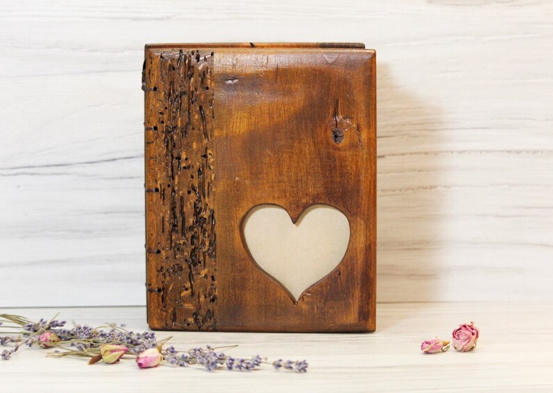 Scrapbooking Rustic Wedding Guest Book Wood Hand binded Guestbook Wedding Guest Book Personalized Wedding Guest Book Wood Guest Book