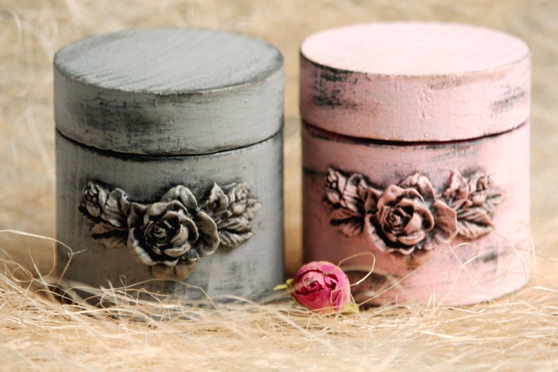 Wedding Ring Boxes ORNATE Ring Box His Hers Box Mr Mrs Ring Etsy