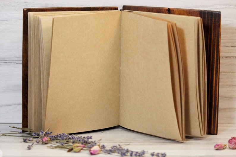Scrapbooking Rustic Wedding Guest Book Wood Hand binded Guestbook Wedding Guest Book Personalized Wedding Guest Book Wood Guest Book