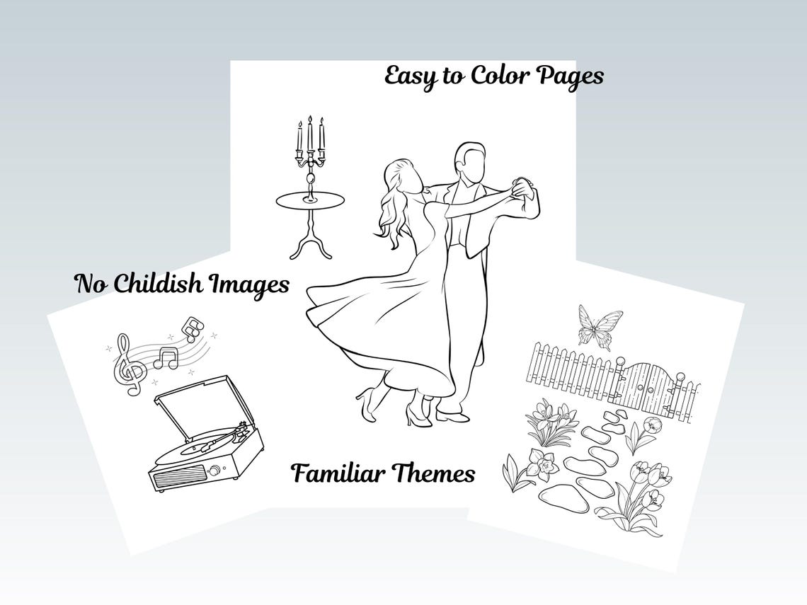 Coloring Pages for Dementia and Stroke - 35 Easy Simple Printable Pdfs ...