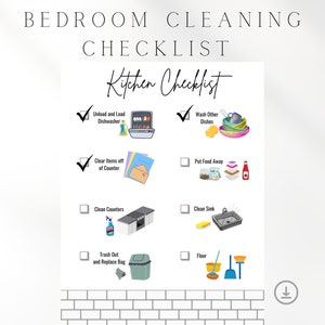 Kitchen Cleaning Checklist With Pictures | Kids and Teens