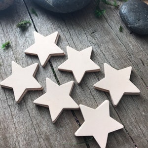 Leather Earring Blanks 12 Pieces, Large Size Star Shape
