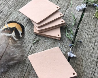 Leather Earring Blanks Diamond Shaped 12 Pieces