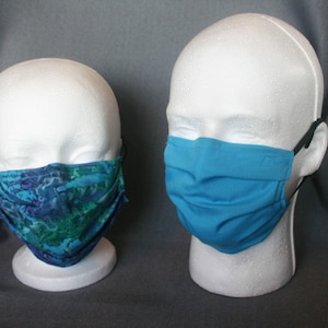 Face Mask, Face Cover, Washable, Adjustable nose wire, Double layer with pocket for filter, Adjustable elastic straps