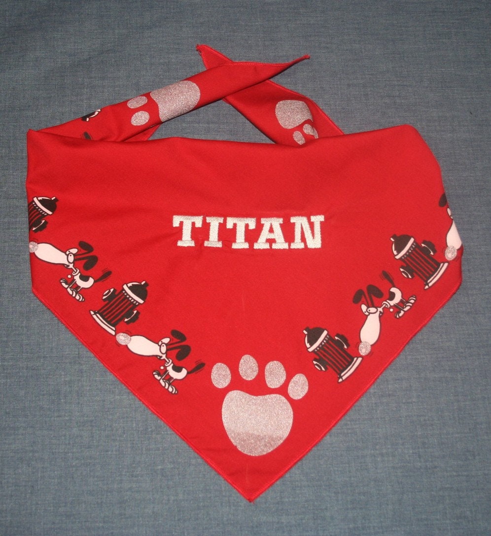 Personalized Dog Bandanas Etsy