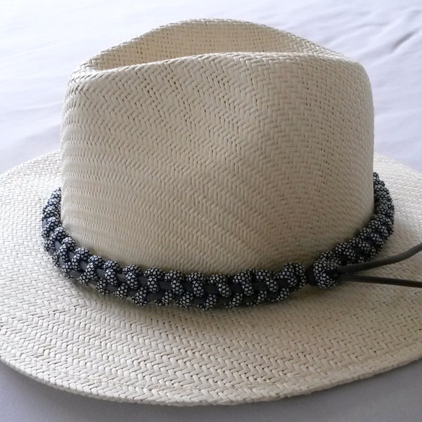 Hat band, Paracord 550, choice of colours, sizes  & 3 weaves, Custom made