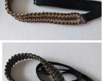 Adjustable Paracord Shoulder Sling, Choice of  Double Cobra weave or King Cobra Weave