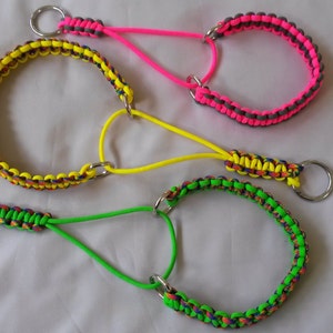 Martingale-Hundehalsband, Paracord 550, Cobra-Gewebe, Geeignet für kleinere Hunde, Viele Farben zur Auswahl