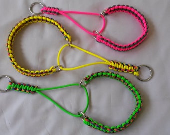 Martingale Dog Collar, Paracord 550, Cobra weave, Suitable for smaller dog, Many colours to choose from