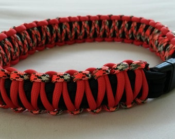 King Cobra Paracord Dog Collar, Custom made