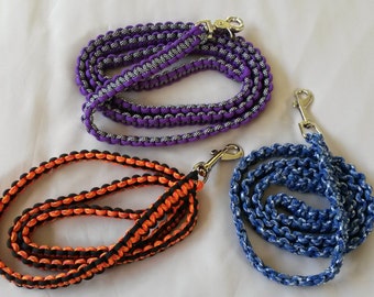 Paracord Dog Leash, Cobra weave, Many colours to choose from