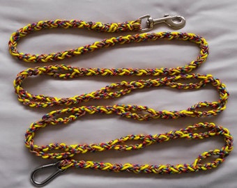 Multi function / Adjustable  Dog Leash, Paracord 425, 4 strand round braid, Custom made, Extremely strong