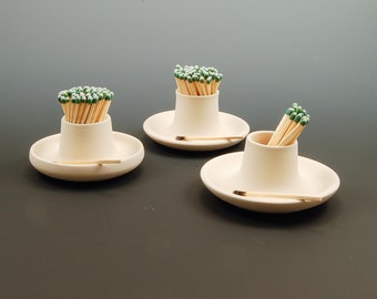 Ceramic Match Striker Cream / Modern Stoneware / Handmade