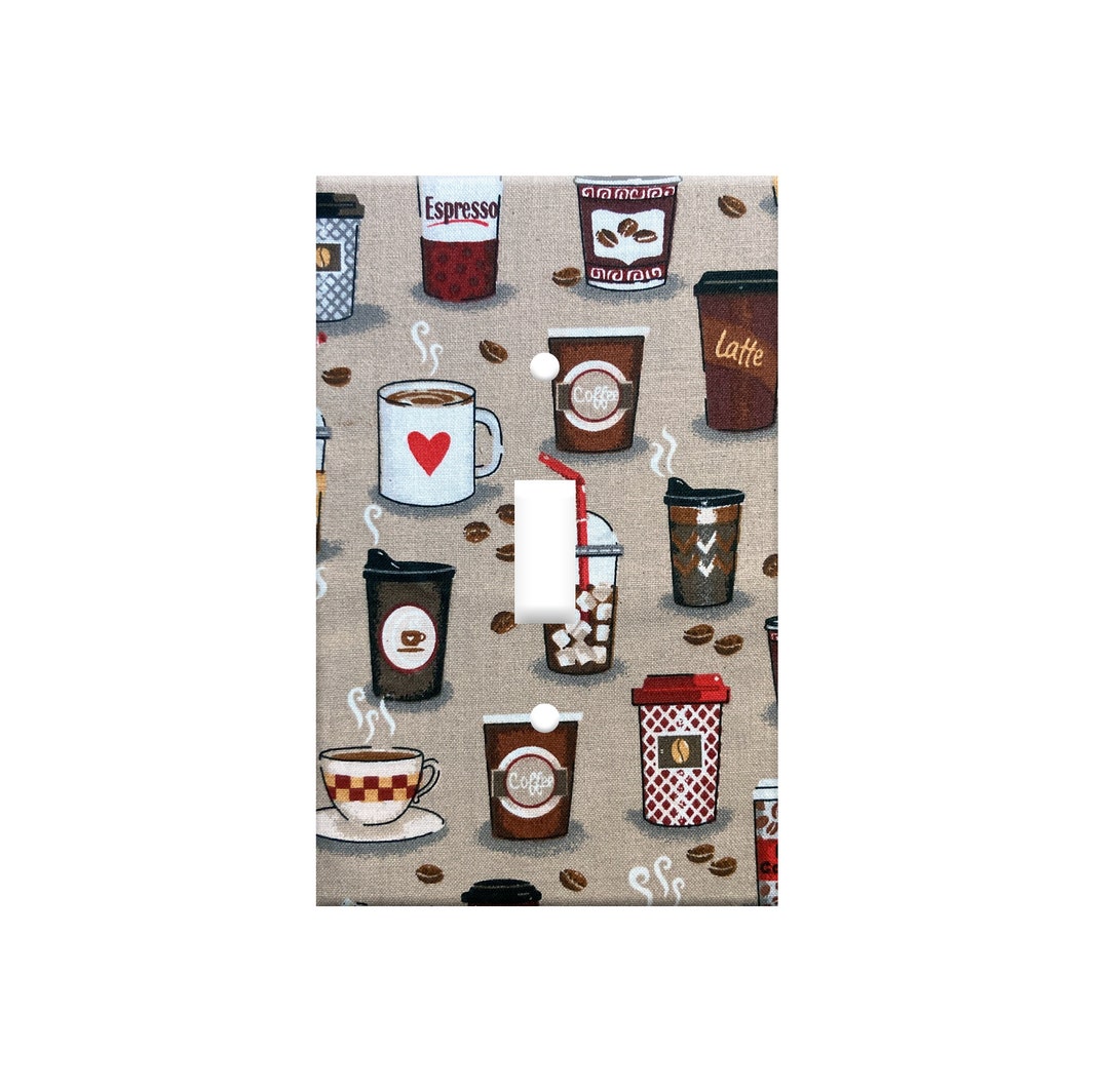 Coffee Kitchen Light Switch Cover Custom Switch Plate Cover Etsy